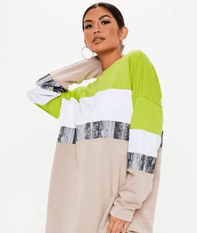 Color Block Tunic Shirt